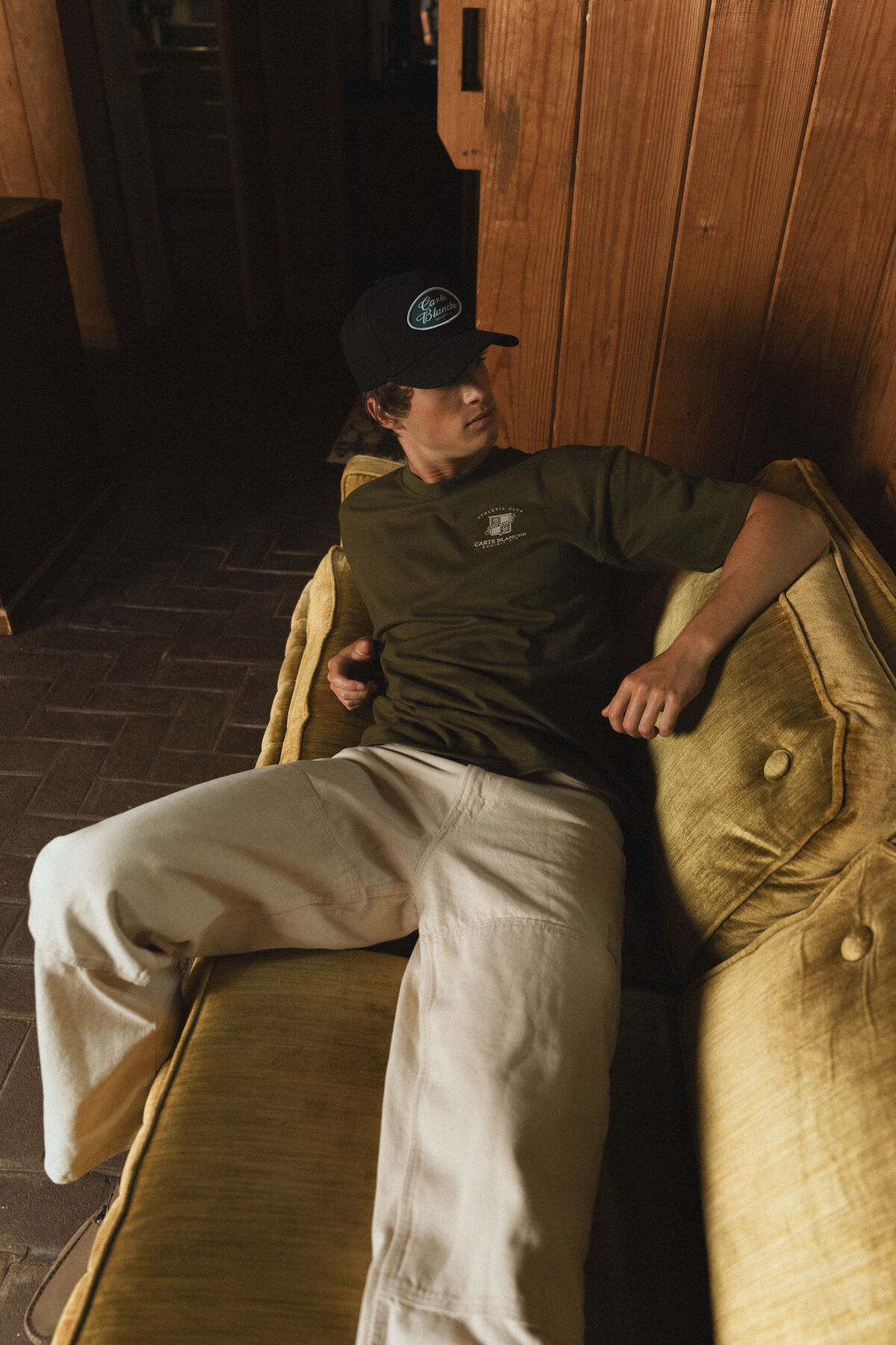 Carte Blanche 013 product detail — fabric texture and stitching close-up on athletic heritage piece