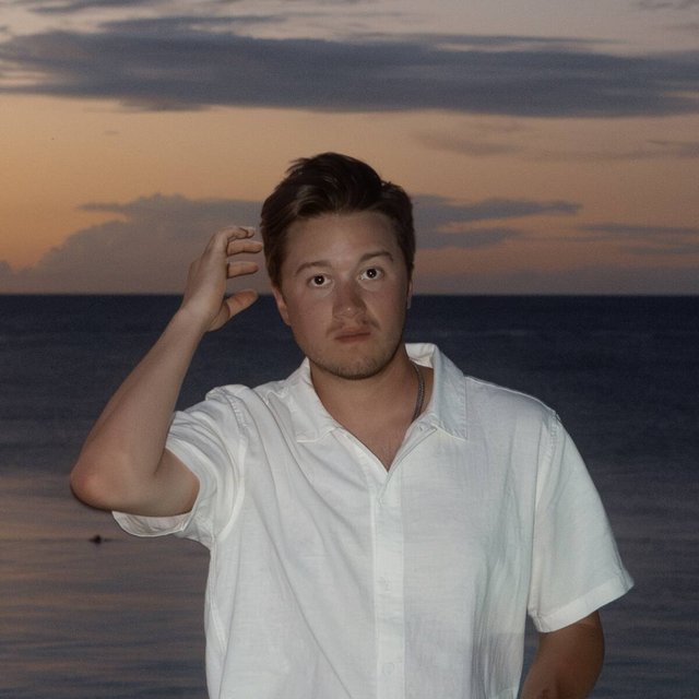 JohnPaul Wegener, Atlanta photographer and videographer, direct-flash portrait at dusk